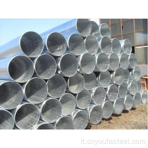 Tubo d'acciaio zincato saldato ASTM A252